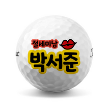 네임볼 선물 커스텀 골프공 로고 인쇄 6구, E, 브리지스톤 투어 B XS 6구 화이트