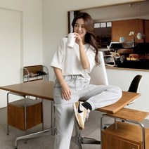 [바보사랑] 겟잇미 테더바 여성 일자 조거 밴딩팬츠 [겟잇미]