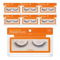 [ 9~12 mm ]샤뜨니끄 3D 속눈썹 7개세트 원터치 3초 속눈썹 4종 셀프연장 9~12 mm 7개세트, j3.7-10mm, 7개