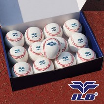 ILB 초등학교 시합구 I-500T 8 34인치 1타 (12개) 야구공, 단품, 12개