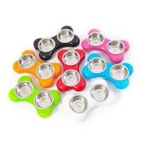 중형견 개밥통 노견 코카스파니엘 휘핏 페키니즈 L, 색상_그린, 상세페이지 참조