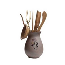 설백상점 원목 대나무 차집게 꽃차 전통찻집 차도구 액세서리, 다도집게 세트 2