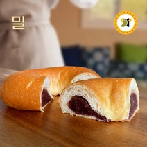 [숲베이커리] 한입가득 단팥빵 팥빵 통팥 부드러운 디저트 건강한 제과 영양빵 단체주문 추억의간식, 100g, 1개
