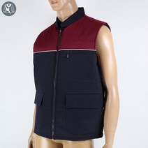 ITR-v341 T/C전자파차폐 패딩조끼 투톤남색 겨울패딩