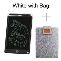 스마트전자칠판 전자칠판 휴대용 스마트 8.5 인치 LCD 태블릿 쓰기 그림 그리기 손글씨 패드 전자 보드 초박형, [10] White with bag