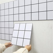 diy 붙이는 타일 접착식 벽타일 주방 현관 타일시트지 셀프시공, 정사각(20개)