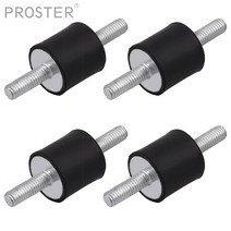 쇼바 고무 부싱 Proster 4 pcs m6 남성/남성 방진 고무 마운트 자동차 보빈 분리기 댐퍼 20x20, 한개옵션0