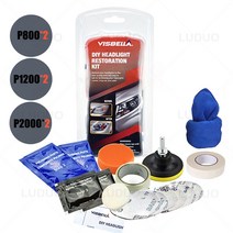 헤드라이트 복원제 자동차 키트 연마 패드 조명 광택제 황변 및 스크래치 제거 광택기용 자동 디테일링 청소, 2.Package 2