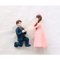프로포즈커플 피큐어 테라리움 미니어쳐, 화이트