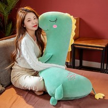 동물 바디필로우 롱쿠션 다리 사이 받침 베개 몰랑이 바디필로우 종아리 쿠션 집순이 필수템, 그린유니콘(속커버)