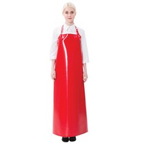 예경 어깨끈 조절 가능한 버클 목걸이형 양면 방수 앞치마 대/특대, 빨간색/대(PO-2766), 대