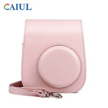 즉석카메라 폴라로이드Instax Mini 11 카메라 케이스 PU 가죽 소프트 실리콘 커버 백 후지 필름 폴라로이, 01 WHITE