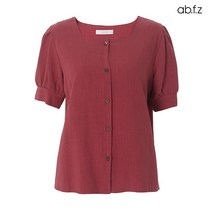 에이비플러스 ab.f.z 스퀘어 넥 페미닌 린넨 블라우스 (AFU3GB62A)