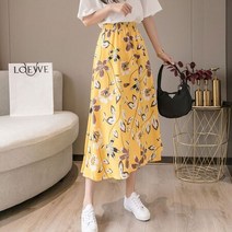 플라워스커트 봄 여름치마 A라인 롱 항아리 캉캉 여성. 롱스커트 *88AA27