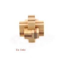 공명쇄 치매예방 게임 놀이 교구 201 우수한 디자인 IQ 두뇌 티저 3D 대나무 연동 콩 밍 루반 잠금 퍼즐 게, 06 F