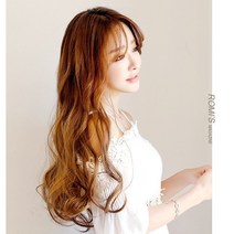 로미즈 여자가발 여성 통가발 단발 반가발 항암 탈모 숏컷 패션, 1개, 안나_웨이브 다크브라운