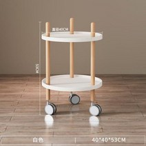 협탁 사이드테이블 덴마크 트롤리 이동식 소파 침대 옆 티 테이블 작은 간단한 미니 단단한 나무 코너, White2