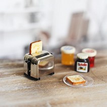 퀄리티좋은 미니어처 토스트기 돌하우스 장식장 인형의집 소품 취미 DIY 만들기