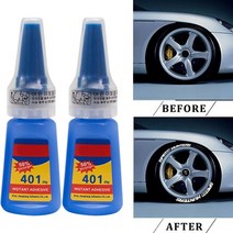 2pcs Strong Multi-purpose Glue for Tire Lettering Sticker Adhesive Sticking To Fast Dry Super Fix Ho, 01 2pc