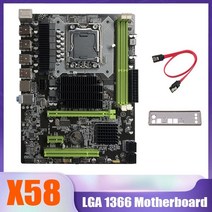 x58 마더보드 lga1366 지원 ddr3 ecc 서버 메모리 ram 지원 xeon x5650 x5670 시리즈 cpu 지원 rx 그래픽 카드
