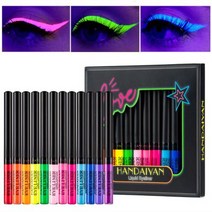 애교살라이너 아이펜슬 철벽녀 안번지는 번지지않는 음영 안지워지는아이라이너 12 Pcs 무광택 액상 아이 라이너 세트 착색 다채로운 펜 방수 얼룩 오래 되는 레인보우 메이크업, ㅏ
