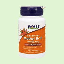 나우푸드 메틸코발라민 10000mcg 고강도 60정 활성형 고함량 B12 빈혈, 1개