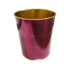 뚜껑없는 업소용 불연재 철재 휴지통(중) 회사 카페 부엌 오피스 보관함