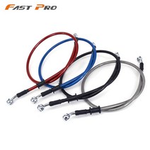 블루 바이크 오토바이 500mm-2000mm 꼰 강철 유압 브레이크 클러치 라디에이터 오일 쿨러 호스 라인 파이프 튜브 28 도 밴조, [01] 500