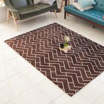 북유럽스타일 먼지없는 러그 카페트 헤링본 100x150cm