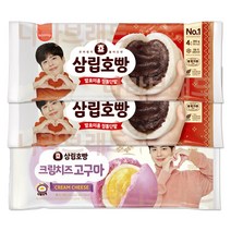 삼립호빵 단팥호빵 2 + 크림치즈 고구마호빵 1, 1세트