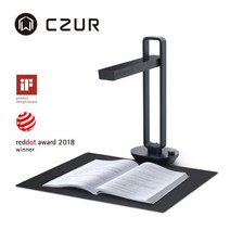 북스캐너 북스캔 CZUR CZUR Aura Pro OCR 스캔 A3, Dark Gray-미국
