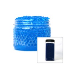 크리스탈볼 1.5mm 1000g 케이스포함 파랑 하이드로 소일 워터젤 고흡수성수지 수정토 대체토양 수경재배 방향제 개구리알모양