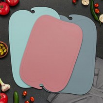 애플 TPU 간편 논슬립 향균 가정용 캠핑용 양면 도마 3색, 상품선택, 대 민트