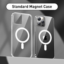 잠수함 케이스 핸드폰 방수 baseus transparent magnetic phone, 아이폰 13, 표준 자석