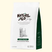 네이처알로 곤충사료 강아지 눈물 알러지 피부 사료 1kg, 고소애&황태 1kg