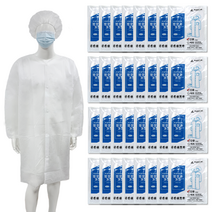 50벌 1박스 위생복 방문자가운 일회용 위생가운 실험실가운 실험복 고급형, (50벌-고급형)플러스가운-S