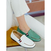 리젠시 페르지노 555-1 가죽 펀칭 로퍼 3.0cm 여성