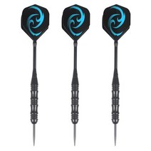다트 게임 보드 3 개 세트 전문 22g 강철 항공편 알루미늄 팁 샤프트 p3u1이있는, 파란색