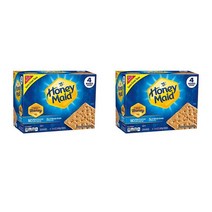 Nabisco Honey Maid Graham Crackers 나비스코 허니 메이드 허니 그레이엄 크래커 14.4oz(408g) 4입 2팩