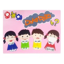 (디머스) 교실 게시판 환경 꾸미기 펠트 오늘의 미세먼지 환경판 (분홍)