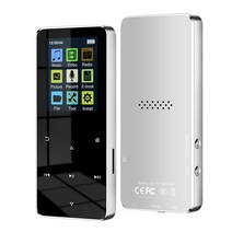 VR플레이어2022 플레이어 2.0 인치 메탈 MP4 음악 HiFi 블루투스 5.0 MP3 지원 카드 내장 스피커 FM 알람, 02 GRAY_01 4GB