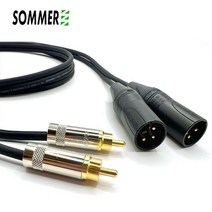SOMMER좀머 무산소동2채널멀티케이블 뉴트릭XLR 수 - 리안 RCA케이블 1m 이상, 6m