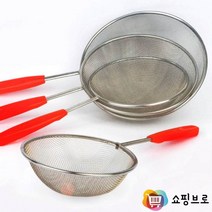 손잡이 스텐 건지개 / 국수 거품 건지게 / 튀김거름망 튀김뜰채망, 사이즈, 대