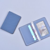 [레더키트]가죽공예DIY키트 엣지접이식 카드지갑 만들기 1세트 랜덤무늬 랜덤색-취미 방과후 복지센터 수업재료, 랜덤발송