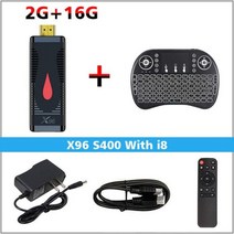 올위너 TV 스틱 안드로이드 10.0 스마트 박스 4K 2.4G 와이파이 셋톱 미디어 플레이어 H.265 HEVC X96 S400 H313 X96S400, Eu 플러그_2G 16G i8