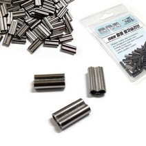 HITPACE 팔자슬리브 쌍슬리브 자작채비 100pcs 모노낚시, 1.6mm, 100개