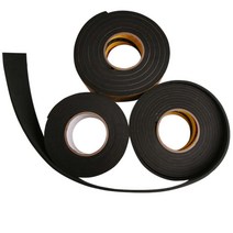 EVA 단면 스폰지테이프 흑색 폭 10mm 두께선택, 두께2mm