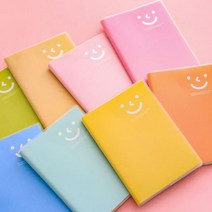PKFARM 심플 스마일디자인 휴대용 미니 노트 수첩 메모장, 1P, 색상랜덤