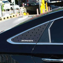 LF쏘나타 튜닝 카본스타일 C필러 스포츠플레이트 몰딩, 쏘나타레드