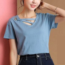 Joyce shop 오래달리기 여성반팔 티셔츠 린넨티 마 면 오버핏 여름 반팔